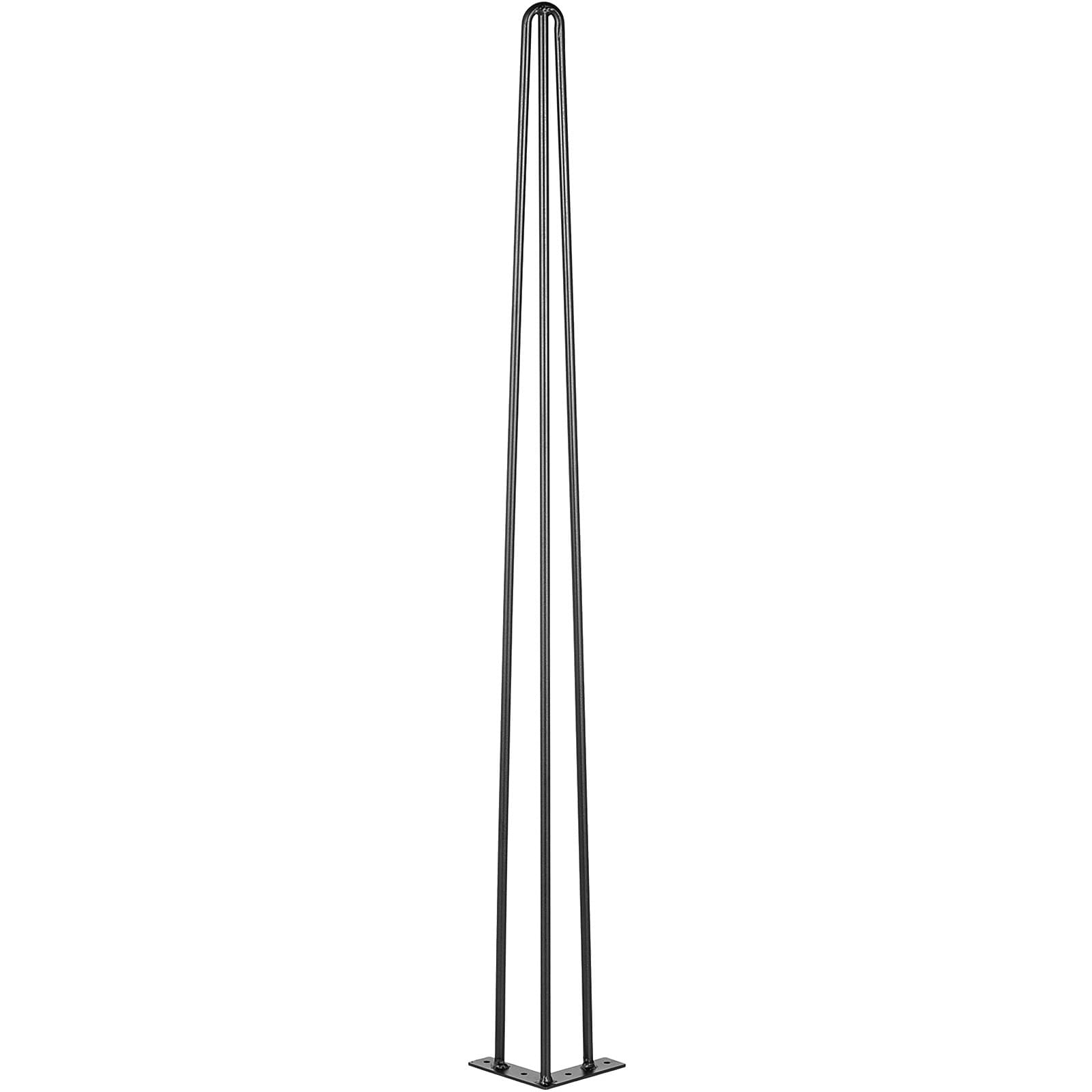Hairpin Table Legs 36" Black Set Of 4 Desk Legs 880lbs Load Capacity Hairpin Desk Legs 3 Rods For Bench Desk Dining End Table Chairs Carbon Steel DIY Heavy Duty Furniture Legs_maomaolike.com